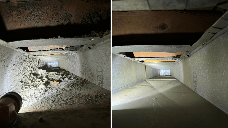 Nettoyage conduit ventilation